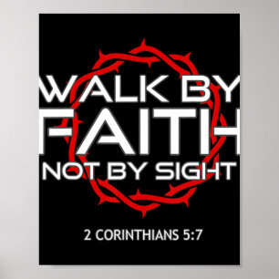 Póster Camino de Jesús por camiseta cristiana religiosa