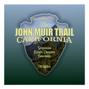 Póster Camino de John Muir (punta de flecha)