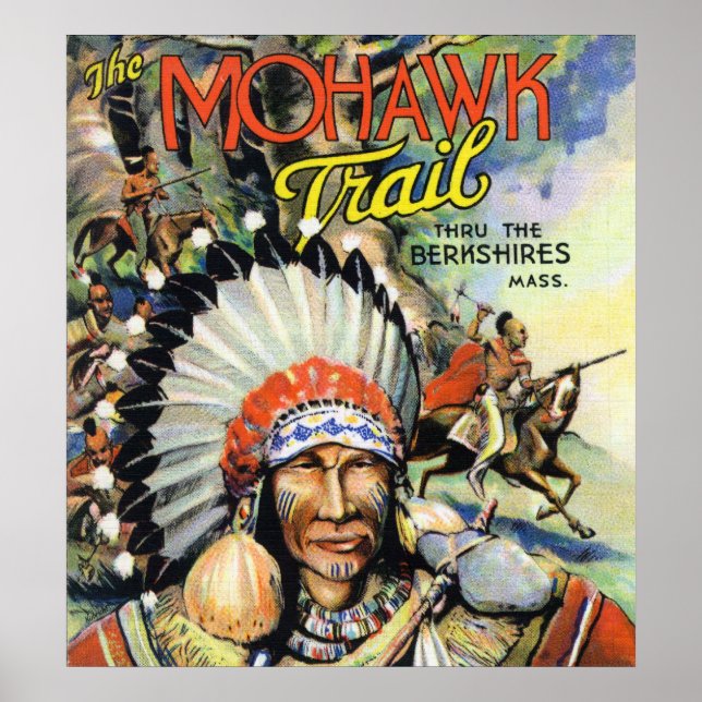 Póster Camino de Mohawk, opinión de los indios Mohawk (Frente)
