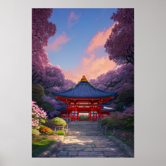 Póster Camino de piedra hacia la serenidad (Frente)