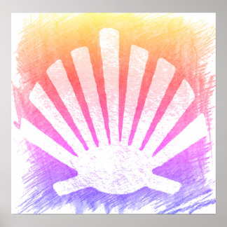 Póster Camino de Santiago El camino de san James 0241