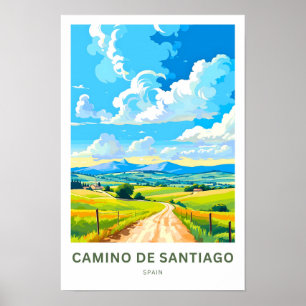 Póster Camino De Santiago España Viaje Imprimir