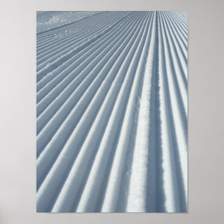 Póster Camino de snowboard Groomed