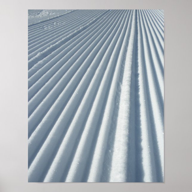Póster Camino de snowboard Groomed (Frente)