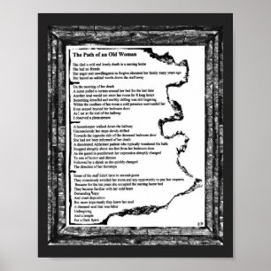 Póster Camino de una anciana