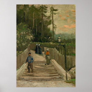 Póster Camino de Van Gogh en Montmartre