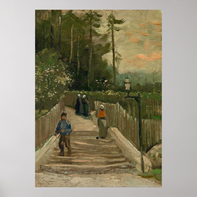 Póster Camino de Van Gogh en Montmartre (Frente)