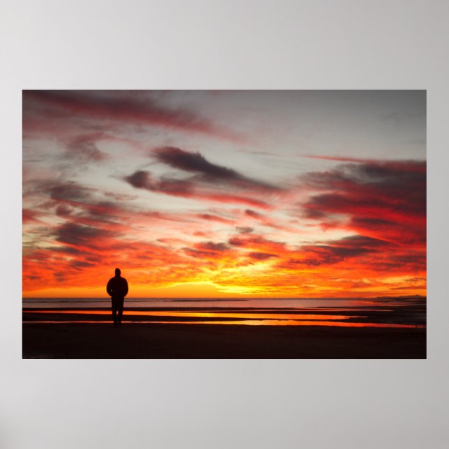 Póster Camino del atardecer (Frente)