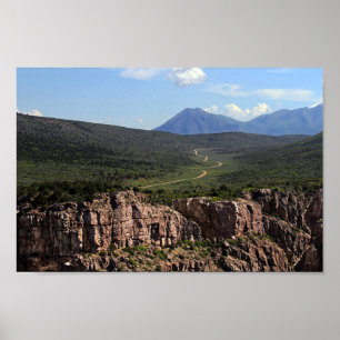 Póster Camino del Cañón Negro en Colorado