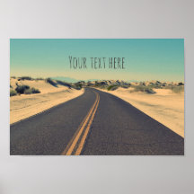 camino del desierto de texto personalizado