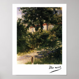 Póster Camino del jardín en Rueil por Édouard Manet