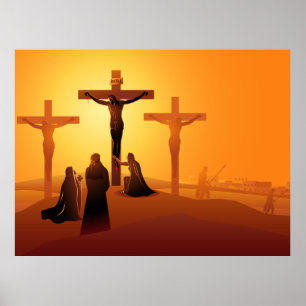 Póster Camino del Poster de la 12ª Estación de Cross