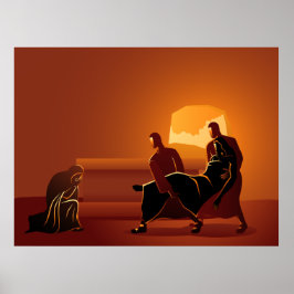 Póster Camino del Poster de la 14ª Estación