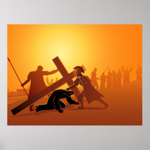 Póster Camino del Poster de la 9ª Estación