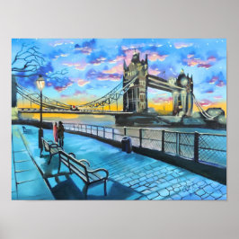 Póster Camino del Támesis de Londres