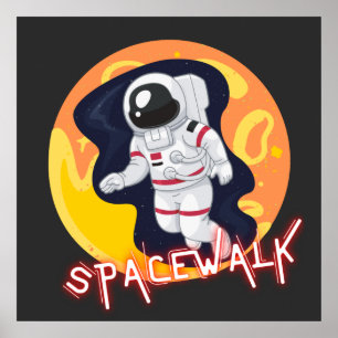 PÓSTER CAMINO ESPACIAL - ASTRONAUTA ESPACIAL