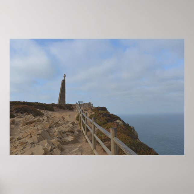 Póster Camino hacia la niebla. Cabo Roca (Frente)