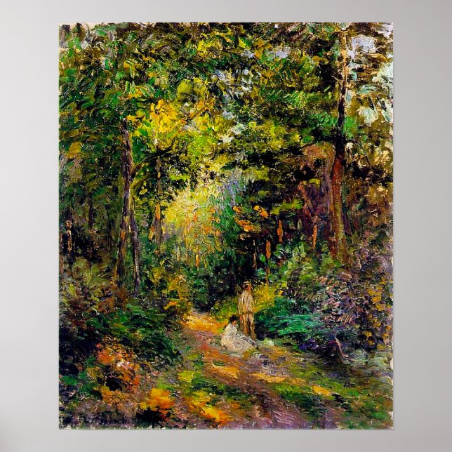 Póster Camino otoñal a través del bosque, Camille Pissarr (Frente)