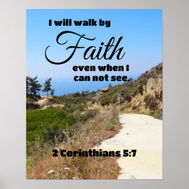 Póster Camino por Faith Bible Verse