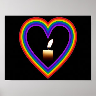 Póster Camino Poster;e en arcoiris