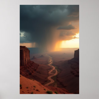Póster Camino Rojo, Trueno Rodante