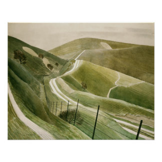 Póster Caminos De Chalk Por Eric Ravilious, 1935