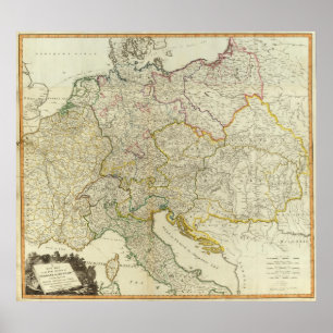 Póster Caminos de poste Alemania, Hungría