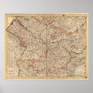 Póster Caminos e iglesias romanos