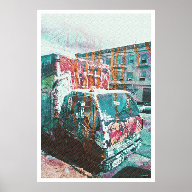 Póster Camión-A-Licious Bang ("El amor del graffiti") (Frente)