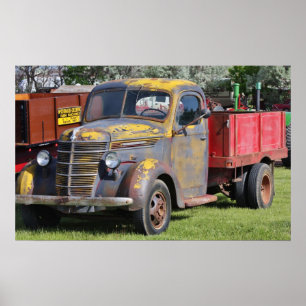 Póster Camión agrícola de antaño