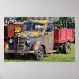 Póster Camión agrícola de antaño