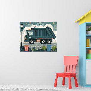 Póster Camión basura