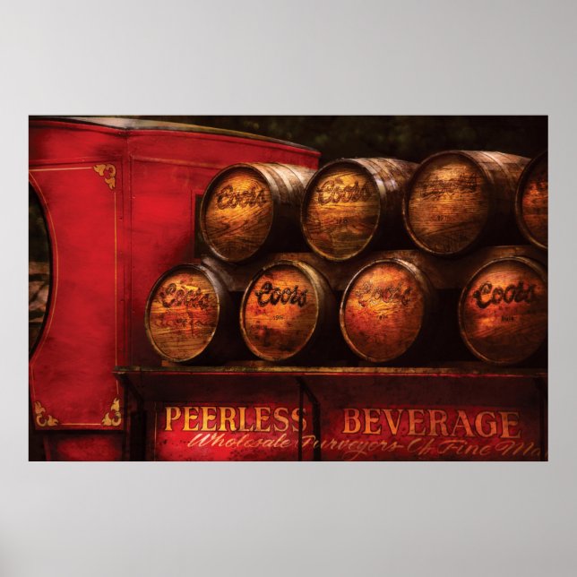 Póster Camión - Camión de cerveza (Frente)