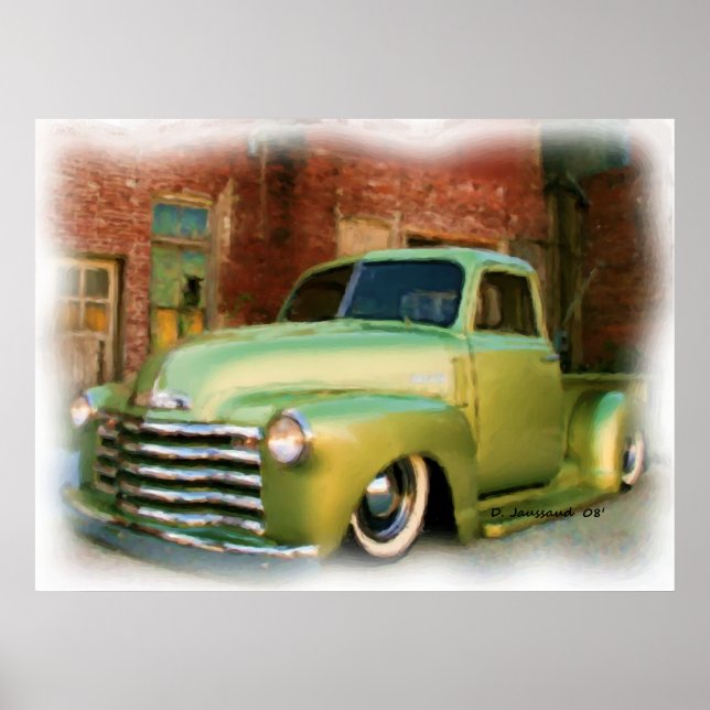 Póster Camión Chevy de 50' (Frente)