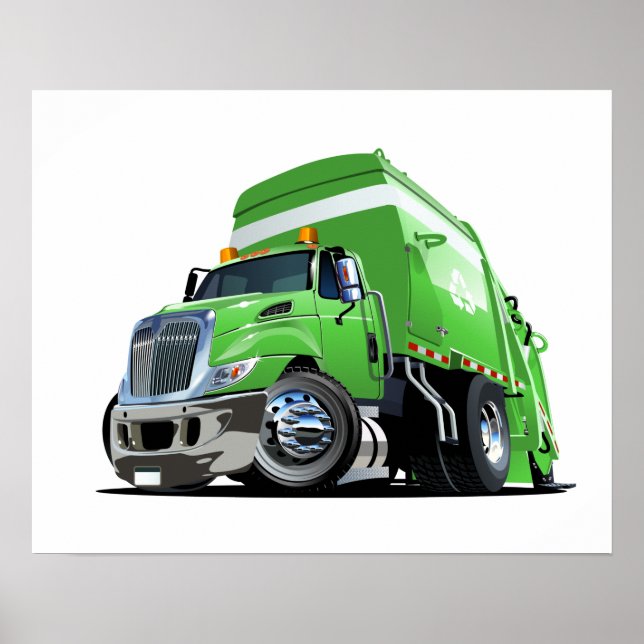 Póster Camión de basura personalizado (Frente)