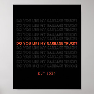 Póster Camión de basura Trump
