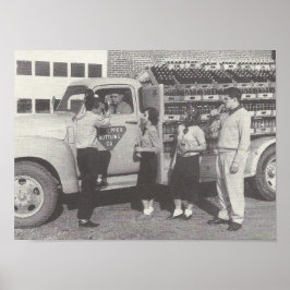 Póster Camión de bebida suave de 1951