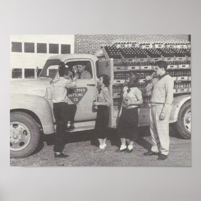 Póster Camión de bebida suave de 1951 (Frente)