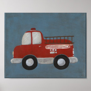 Póster Camión de Bomberos 8 X 10
