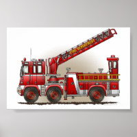 Camión de bomberos de ganga y carga