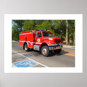 Póster Camión de bomberos en Manitou Springs