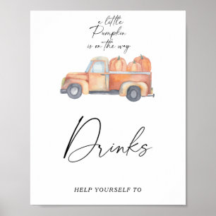 Póster Camión de calabaza - Poster de bebidas