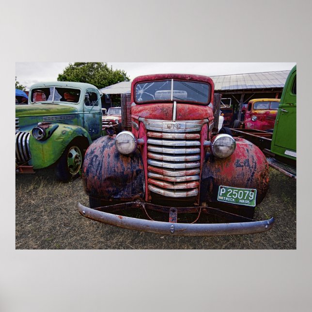 PÓSTER CAMIÓN DE HUÉSPEDES DE LOS AÑOS 40 (Frente)