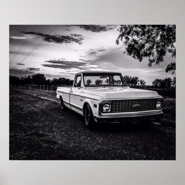 Póster Camión de recogida Chevrolet C10 Chevy (Frente)