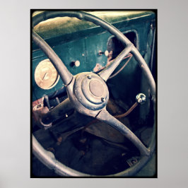 Póster Camión de recogida clásico antiguo