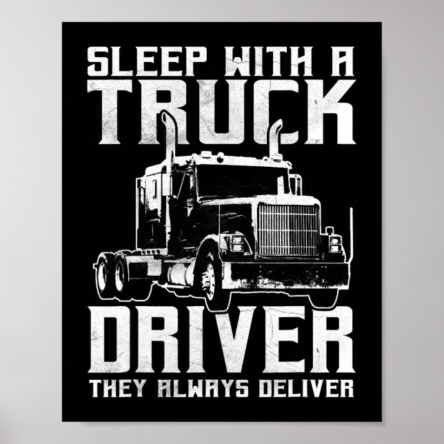 Póster Camión de remolque de remolque de regalo de camion (Frente)