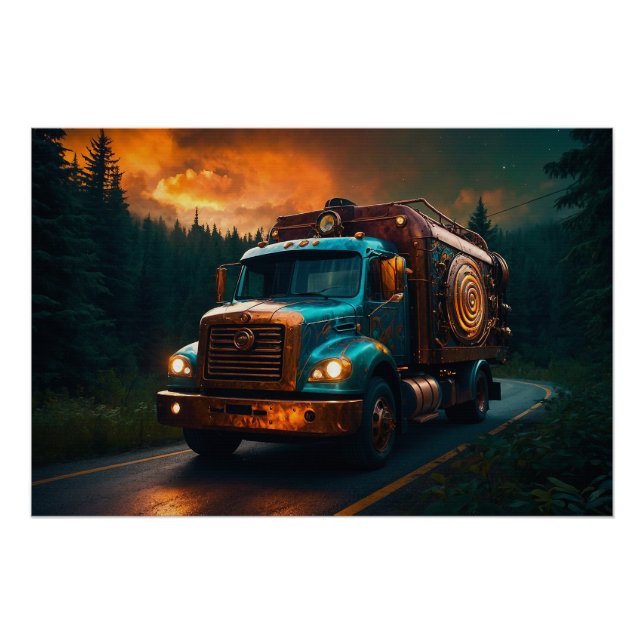 Póster Camión de vapor (Anverso)