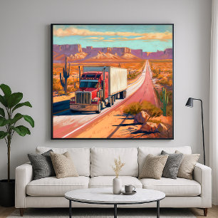 Póster Camión del desierto