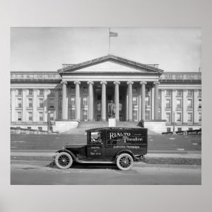 Póster Camión del panel del teatro de Rialto: los años 20