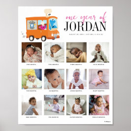 Póster Camión gastronómico de Plaza Sésamo 1 año de 12 me